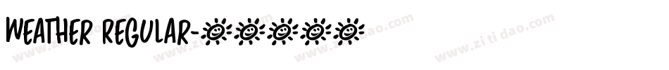 Weather Regular字体转换